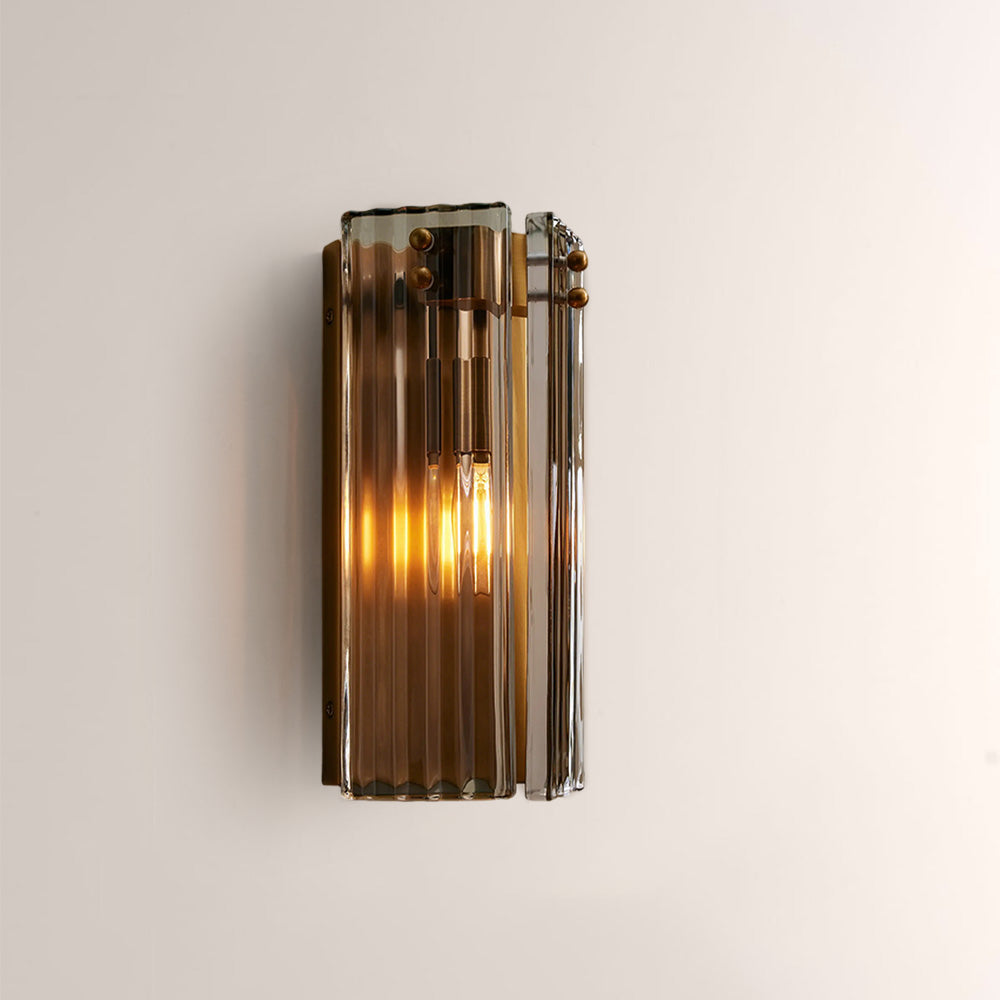 Delsia Fluted Glass Wall Sconce