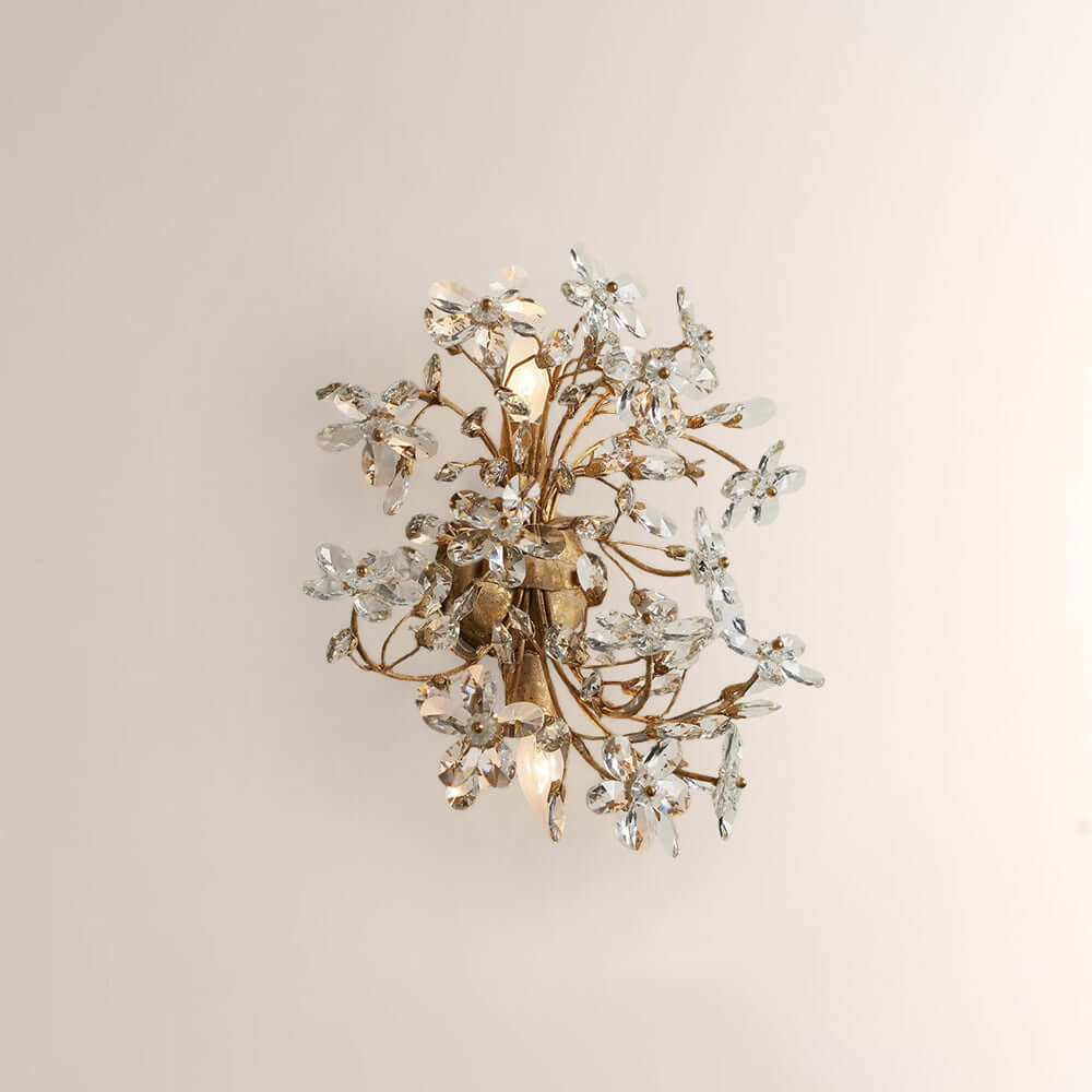 Fiora Crystal Blossom Wall Sconce