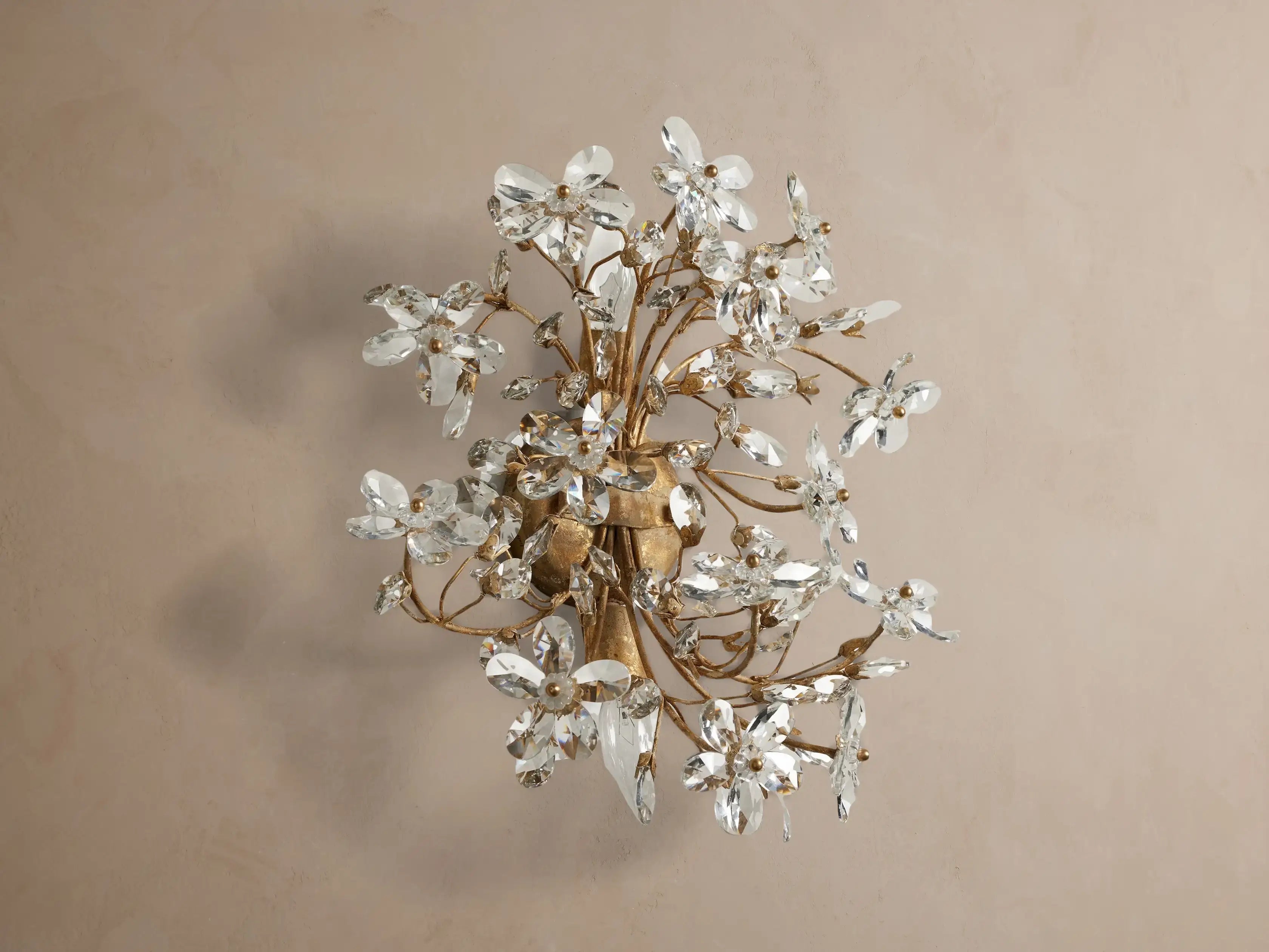 Fiora Crystal Blossom Wall Sconce