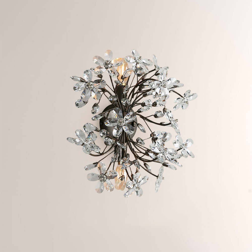 Fiora Crystal Blossom Wall Sconce