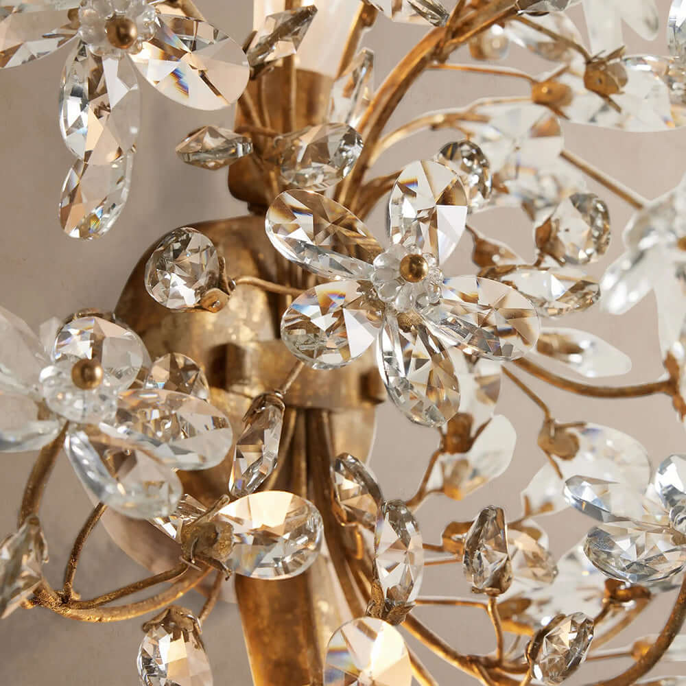 Fiora Crystal Blossom Wall Sconce