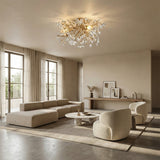 Fiora Crystal Floral Flush Mount