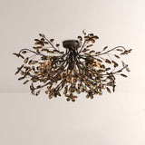 Fiora Crystal Floral Flush Mount