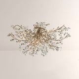 Fiora Crystal Floral Flush Mount