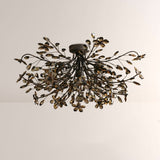 Fiora Crystal Floral Flush Mount
