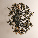 Fiore Crystal Flowers Wall Sconce 2-Light - thebelacan