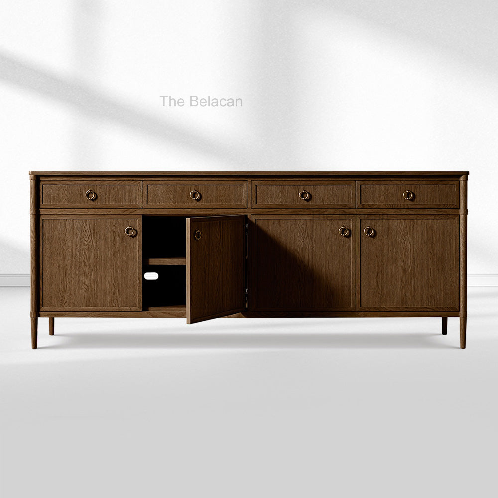 Fraboutiq 4-door Sideboard with Drawers - thebelacan