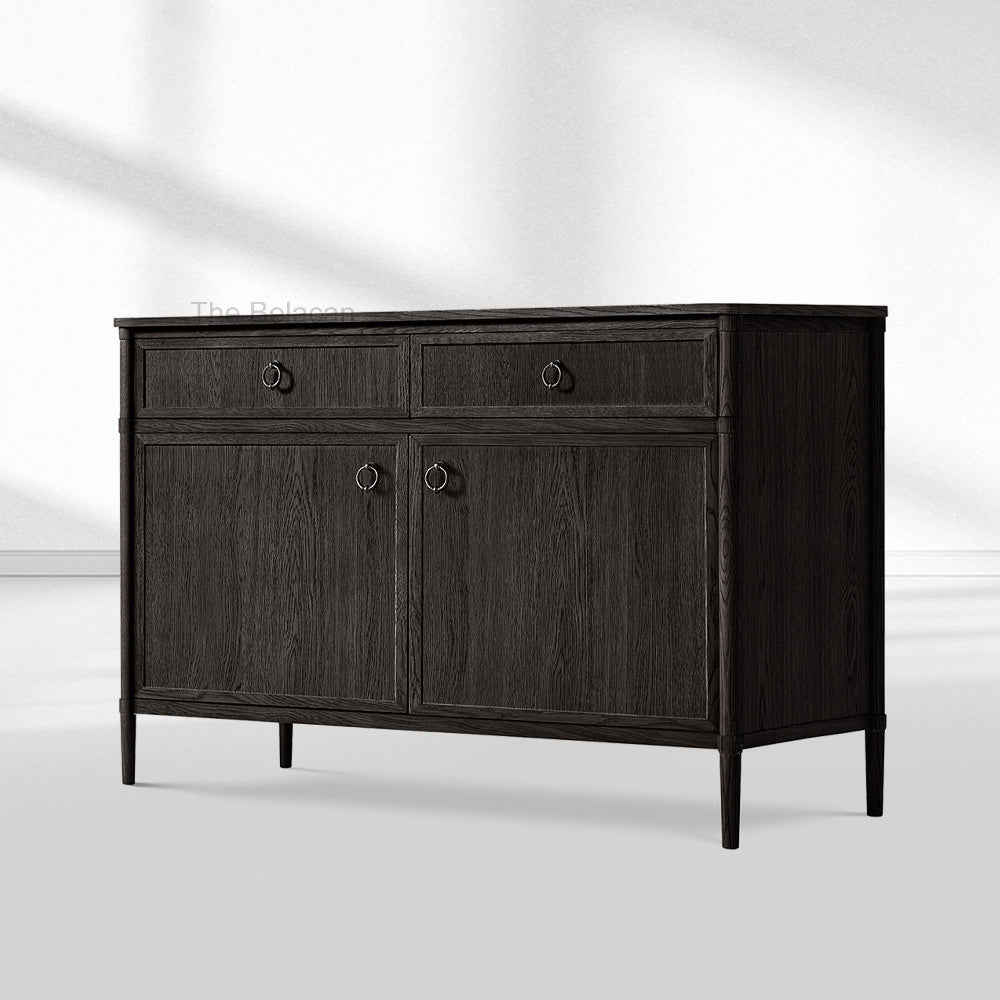 Fraboutiq Double-Door Sideboard with Drawers - thebelacan