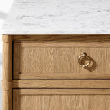 Fraboutiq Marble 4-door Sideboard with Drawers - thebelacan