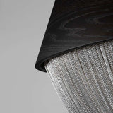 Modern Forever Chandelier, Oak, Aluminium Chain, Handmade Portugal by Greenapple - thebelacan