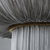 Modern Forever Chandelier, Oak, Aluminium Chain, Handmade Portugal by Greenapple - thebelacan