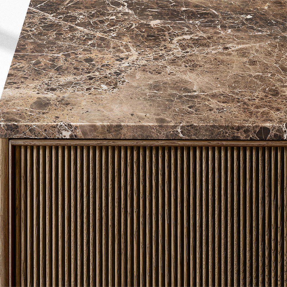 Genprestige Emperador Reeded 4-door Sideboard - thebelacan