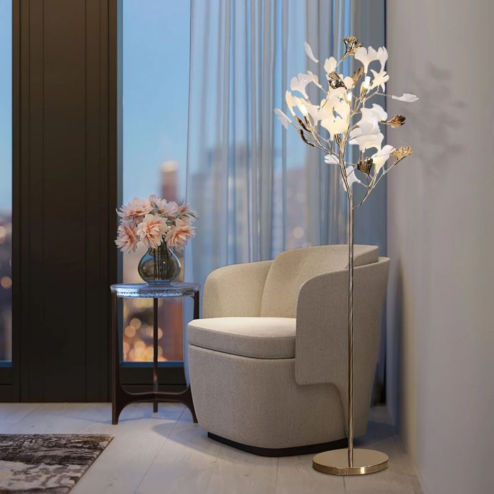 Gingko Leaf Floor Lamp - thebelacan