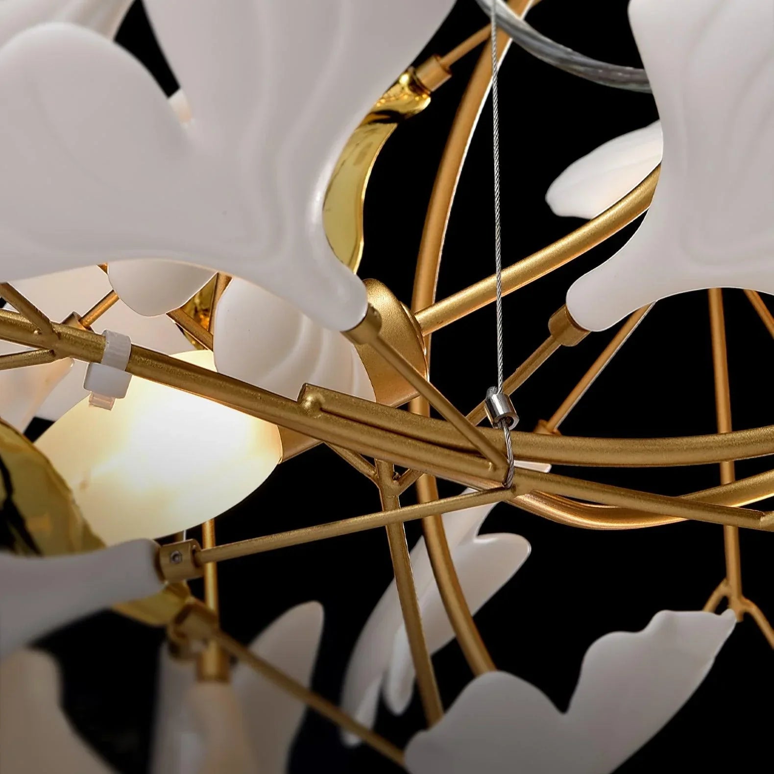 Ceramic Gingko Chandelier B - thebelacan