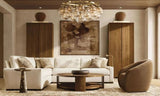 Glass Globe Round Chandelier 60" - thebelacan