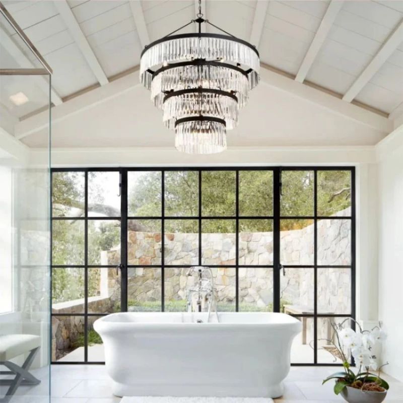 Grent 4-Tier Round Crystal Chandelier 40" - thebelacan