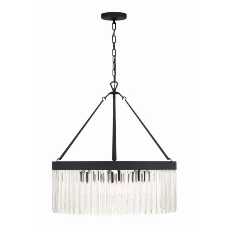 Grent Crystal Waterfall Round Chandelier - thebelacan