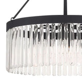 Grent Crystal Waterfall Round Chandelier - thebelacan