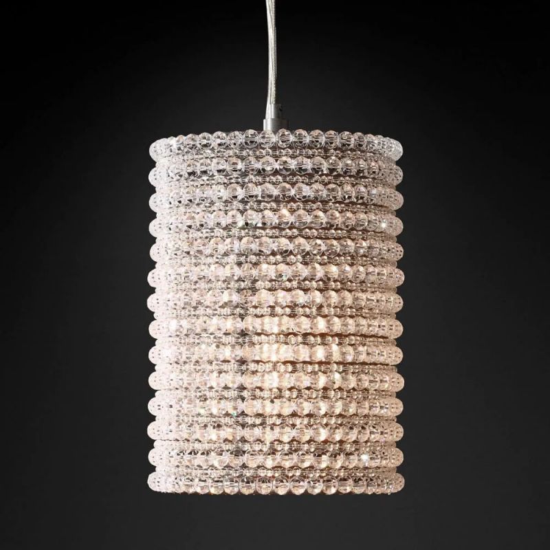 Halo Crystal Pendant 12"H - thebelacan