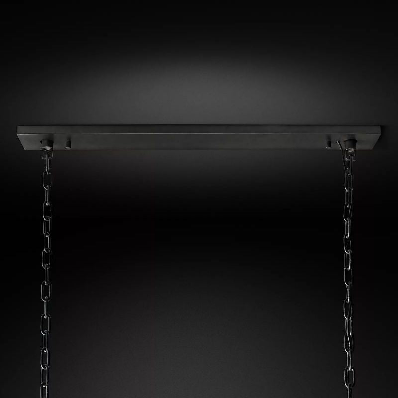 Harson Crystal Rectangular Chandelier 62" - thebelacan