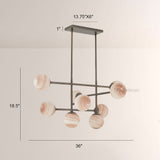 Harris Linear Glass Chandelier - thebelacan