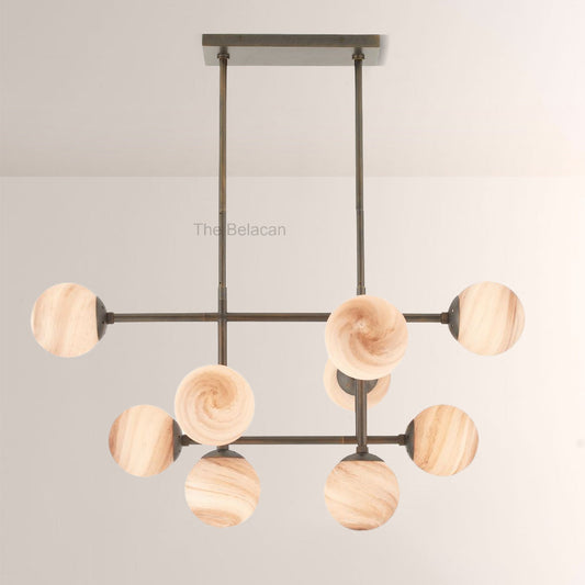 Harris Linear Glass Chandelier - thebelacan