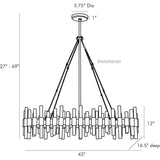 Hasluxe Oval Chandelier - thebelacan