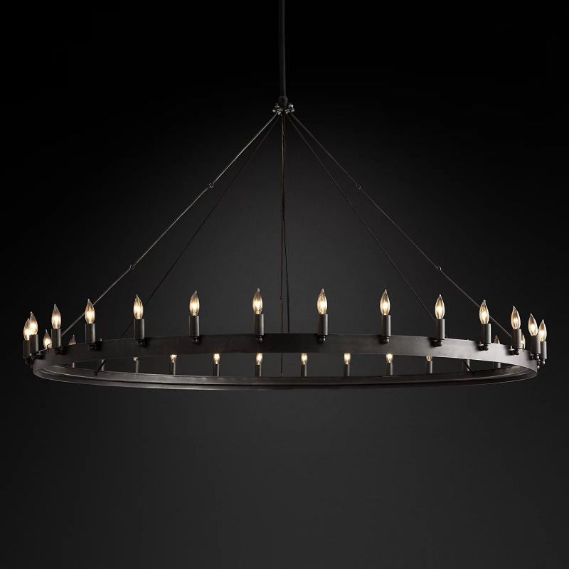 Camino Vintage Candelabra Round Chandelier - thebelacan