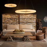 Karen Calcite Curve Ring Chandelier - thebelacan