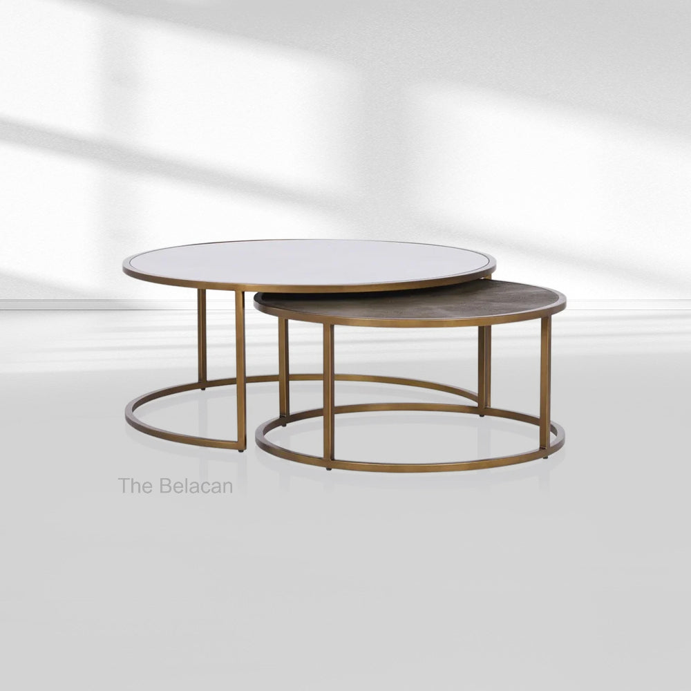Knox Round Nesting Coffee Tables (set of 2) - thebelacan
