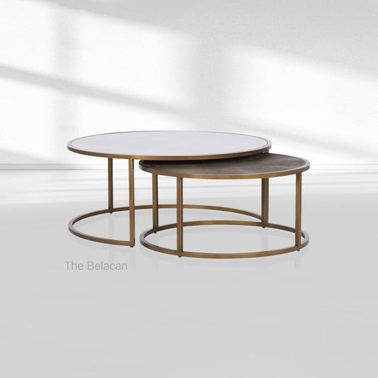 Knox Round Nesting Coffee Tables (set of 2) - thebelacan