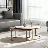 Knox Round Nesting Coffee Tables (set of 2) - thebelacan