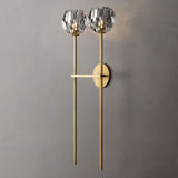 Kristal Clear Glass Double Grand Wall Sconce - thebelacan