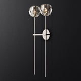 Kristal Clear Glass Double Grand Wall Sconce - thebelacan