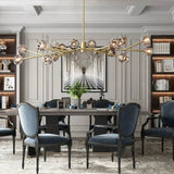 Kristal Glass Oval Chandelier 72" - thebelacan