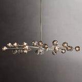 Kristal Glass Oval Chandelier 72" - thebelacan
