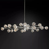 Kristal Glass Oval Chandelier 72" - thebelacan