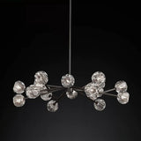 Kristal Glass Round Chandelier 48" - thebelacan