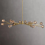 Kristal Glass Round Chandelier 72" - thebelacan