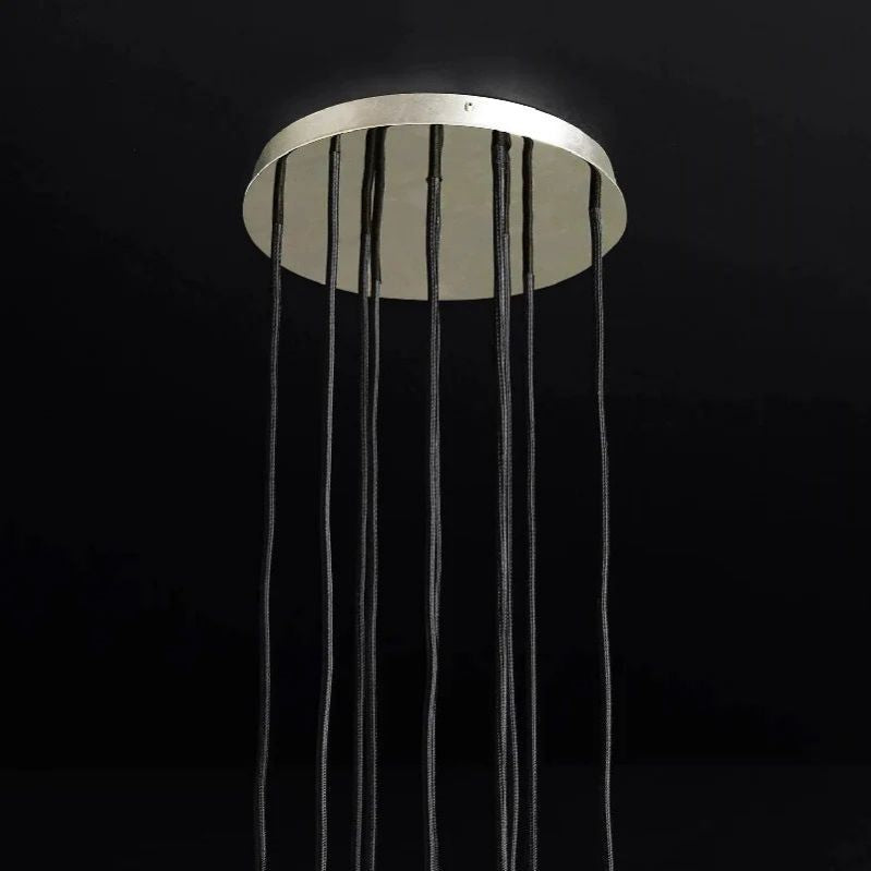 Kristal Glass Round Cluster Chandelier 14" - thebelacan