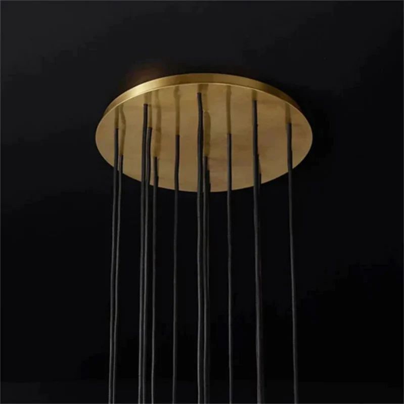 Kristal Glass Round Cluster Chandelier 19" - thebelacan