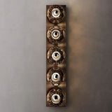 Kristal Smoke Glass Linear Grand Wall Sconce - thebelacan