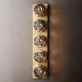 Kristal Smoke Glass Linear Grand Wall Sconce - thebelacan