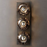 Kristal Smoke Glass Linear Short Wall Sconce - thebelacan