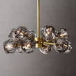 Kristal Smoke Glass Round Chandelier 24" - thebelacan