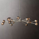 Kristal Glass Round Chandelier 60" - thebelacan
