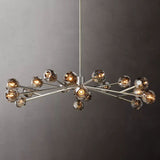 Kristal Glass Round Chandelier 60" - thebelacan