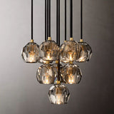 Kristal Glass Round Cluster Chandelier 14" - thebelacan