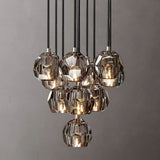 Kristal Glass Round Cluster Chandelier 14" - thebelacan