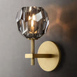 Kristal Smoke Glass Short Wall Sconce